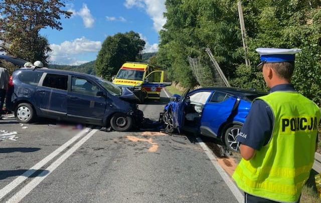 11 osób poszkodowanych w wypadku drogowym w Będziszynie.