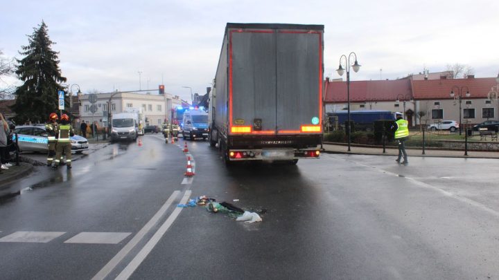 Wypadek na przejściu dla pieszych.