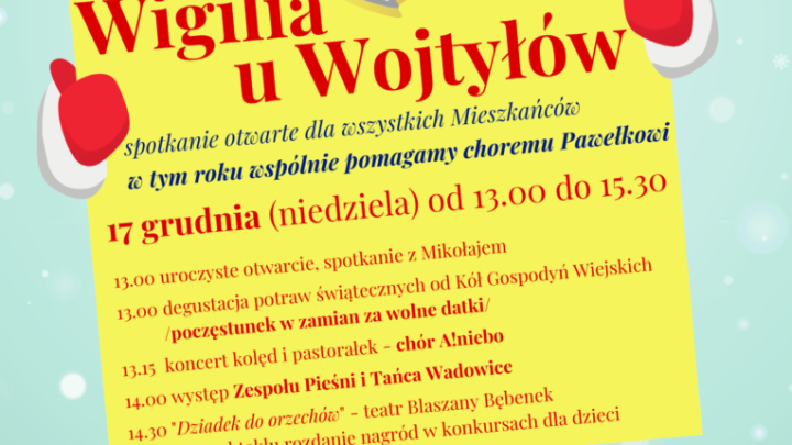 Wigilia u Wojtyłów – przyjdź, częstuj się i pomagaj z nami!