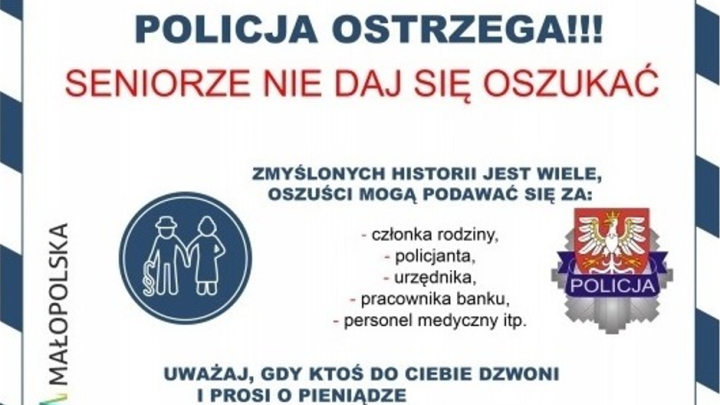 Oszukana seniorka metodą „na wypadek”.