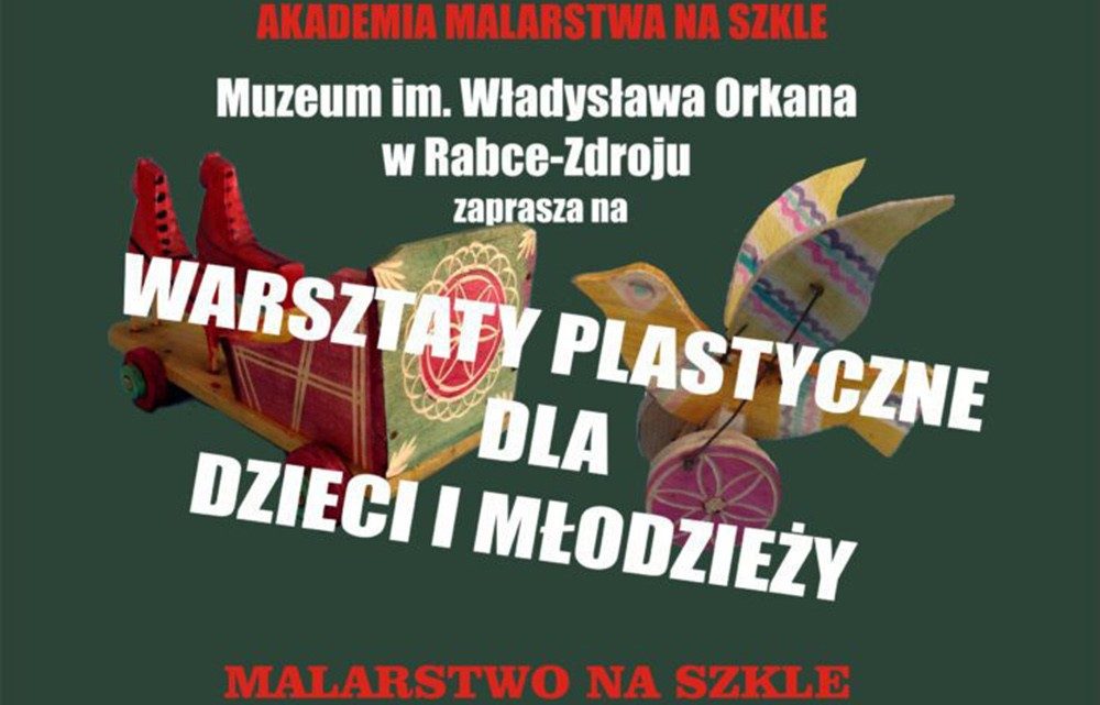 Warsztaty plastyczne dla dzieci i młodzieży w Muzeum im. Wł. Orkana.