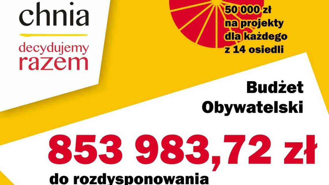 853 983,72 zł do rozdysponowania przez mieszkańców w dziesiątej edycji BO Bochni.