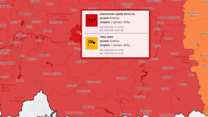 Ostrzeżenia i bilans sytuacji pogodowej w Małopolsce.