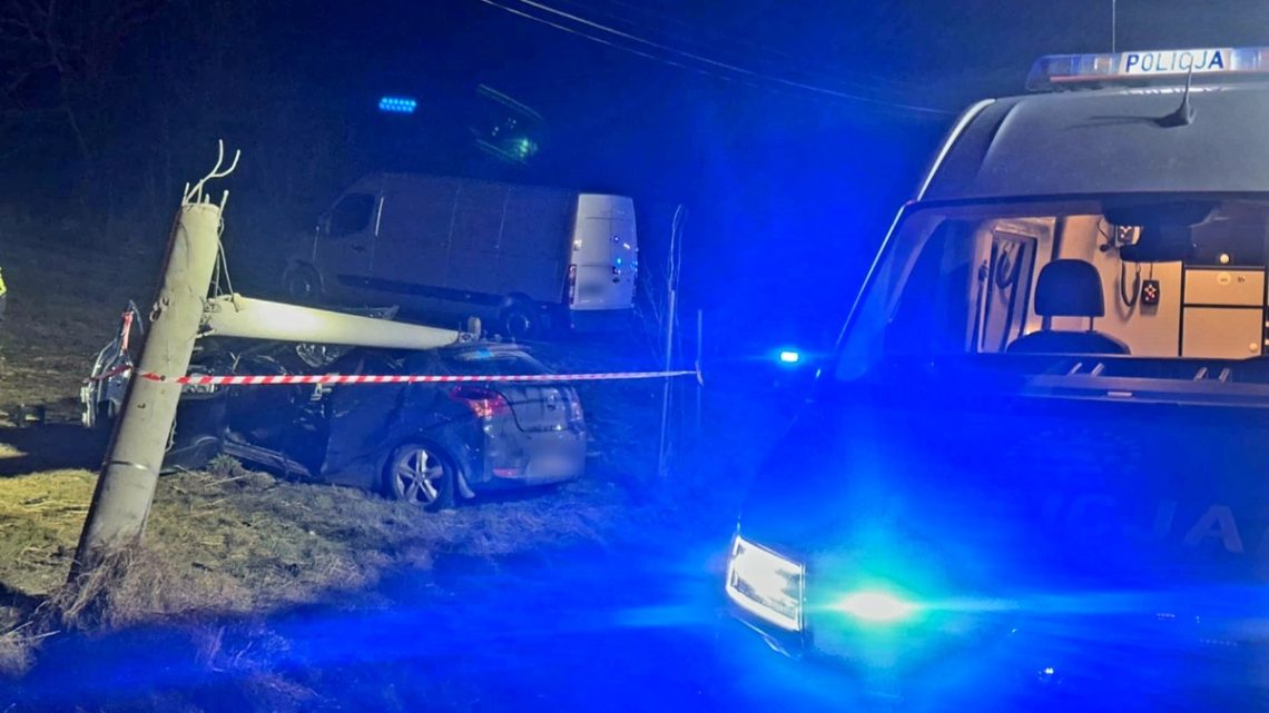 Tragiczny wypadek na drodze krajowej nr 28 w Dobrej.