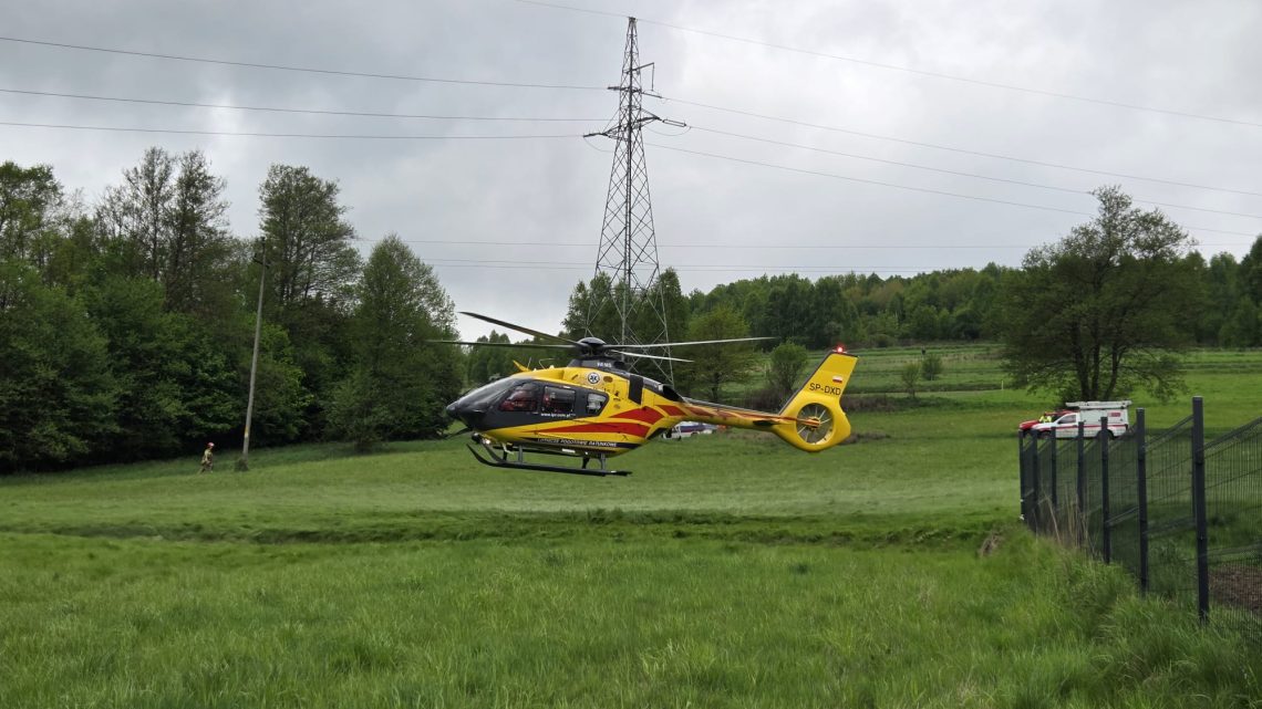 Wypadek w Juszczynie – szczegóły działania Straży Pożarnej. Wypadek w Juszczynie – szczegóły działania Straży Pożarnej.