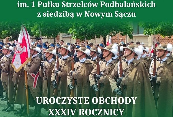 Zaproszenie na uroczyste obchody XXXIV rocznicy powołania Straży Granicznej.