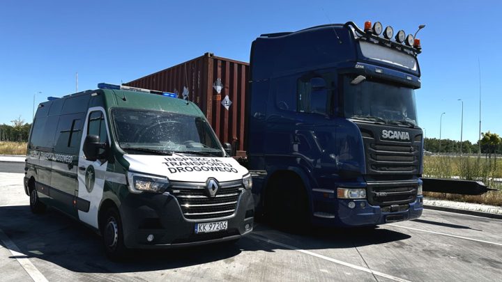 NIEBEZPIECZNY TRANSPORT ZATRZYMANY PRZEZ INSPEKTORÓW WITD W KRAKOWIE.