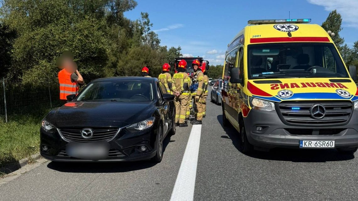 Kolizja na autostradzie A4 – utrudnienia w ruchu! Kolizja na autostradzie A4 – utrudnienia w ruchu!