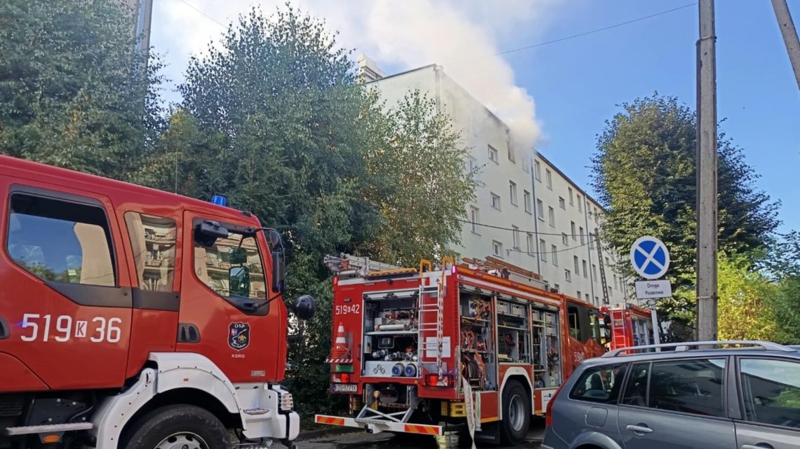 Pilne: Pożar mieszkania w Kętach !