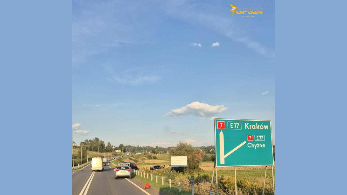 Karambol w Głogoczowie – utrudnienia na Zakopiance.