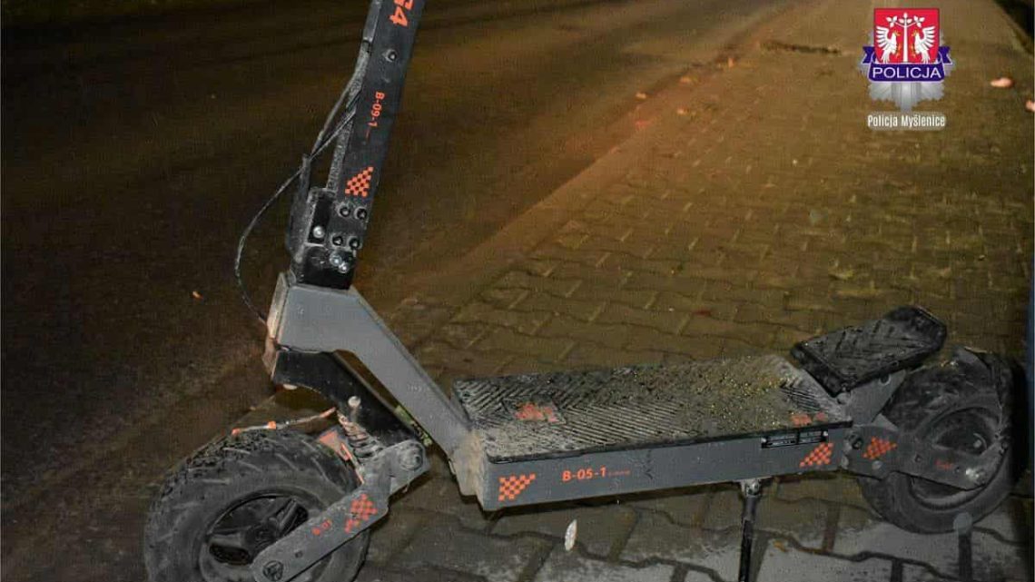 Niebezpieczna jazda na hulajnodze elektrycznej – 16-latek w stanie krytycznym po nocnym wypadku w Trzemeśni!