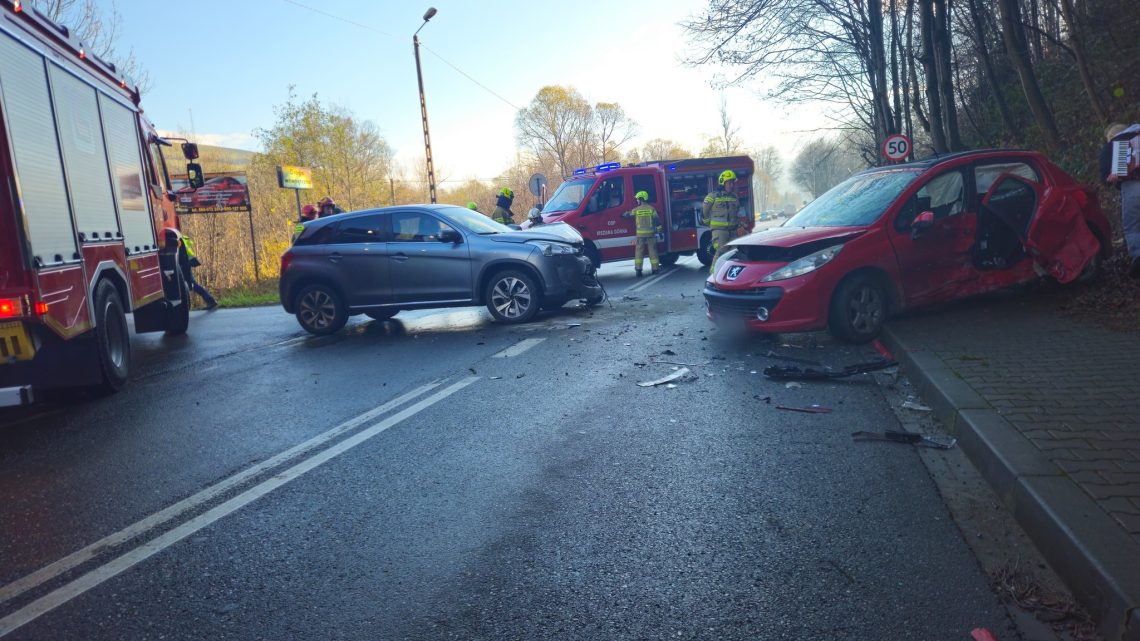 Zderzenie dwóch samochodów w Mszanie Górnej!