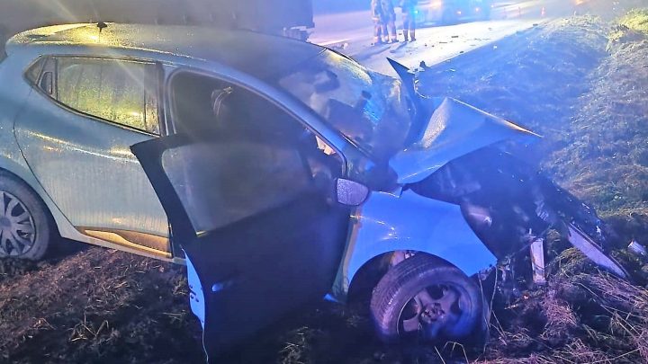Poranna kolizja w Tomicach. Jedna osoba trafiła do szpitala.