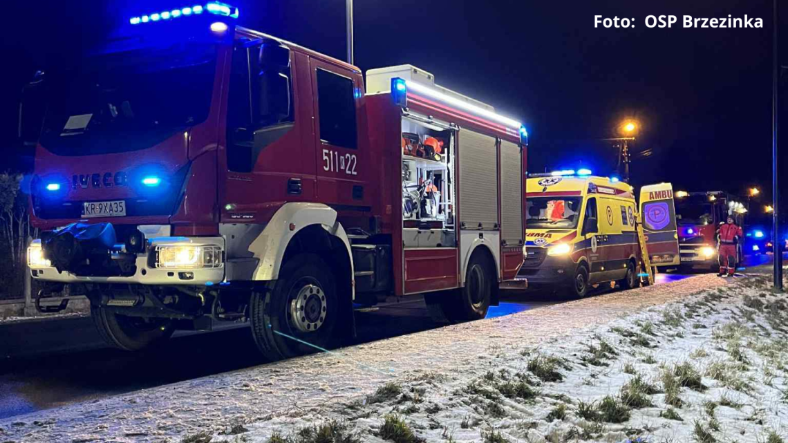 Groźny wypadek na hulajnodze w Brzezince. Na miejscu śmigłowiec LPR!