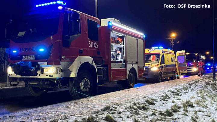 Groźny wypadek na hulajnodze w Brzezince. Na miejscu śmigłowiec LPR!
