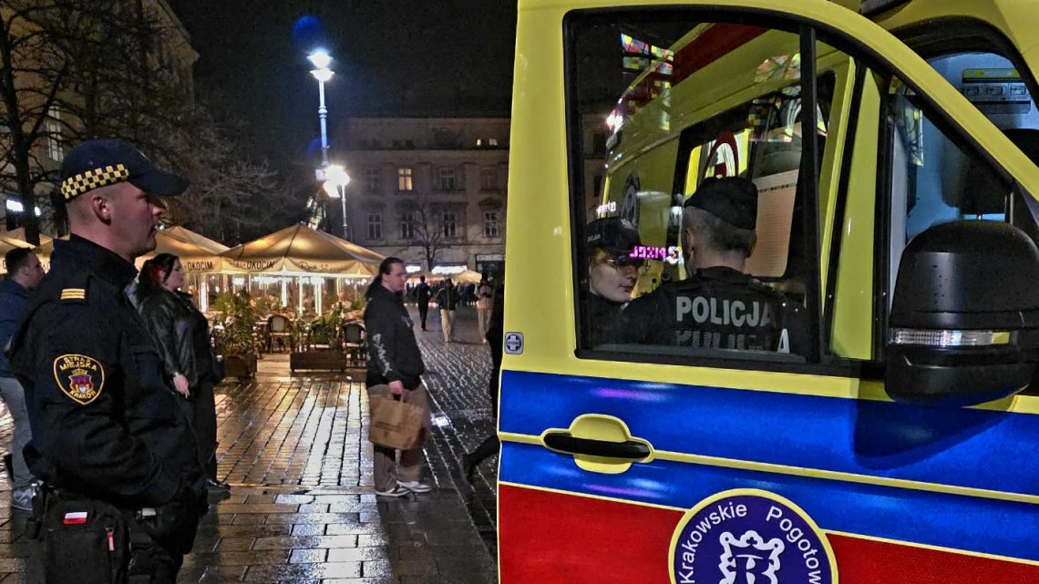 Nocne interwencje w centrum Krakowa – straż miejska podsumowuje weekend.