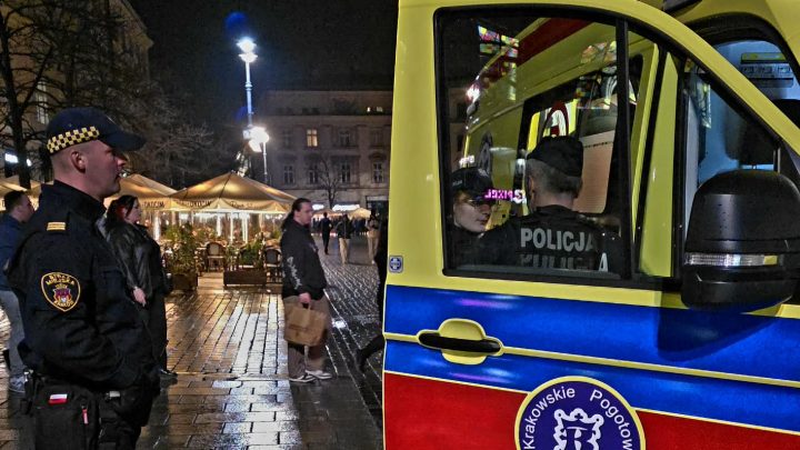 Nocne interwencje w centrum Krakowa – straż miejska podsumowuje weekend.