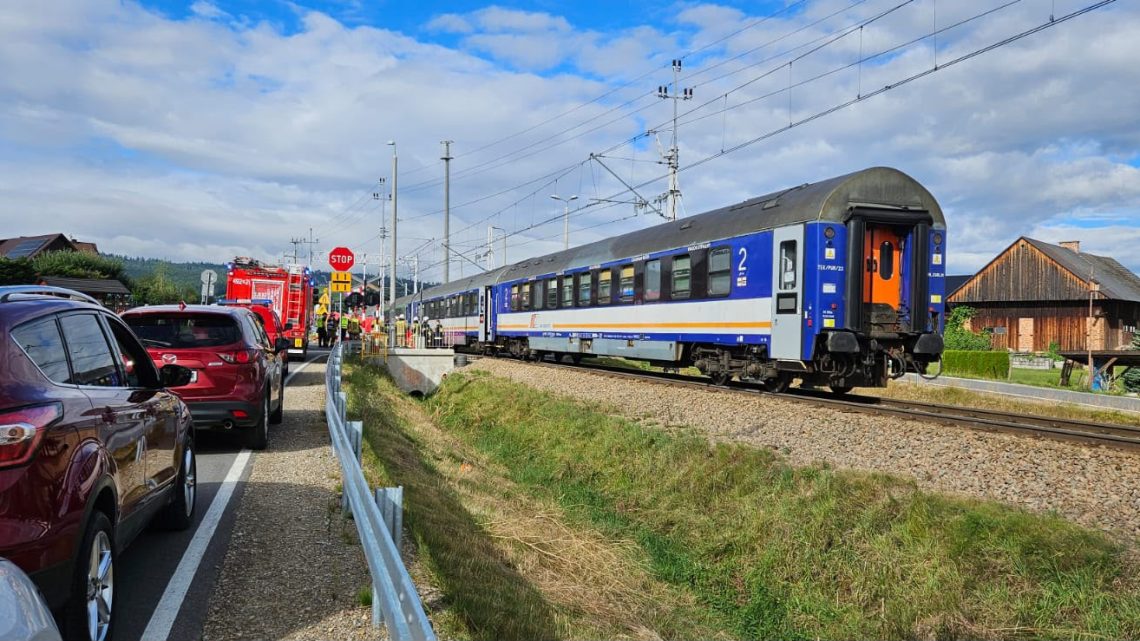 Tragiczne zdarzenie w Rabie Wyżnej. Rowerzysta zginął po zderzeniu z pociągiem !