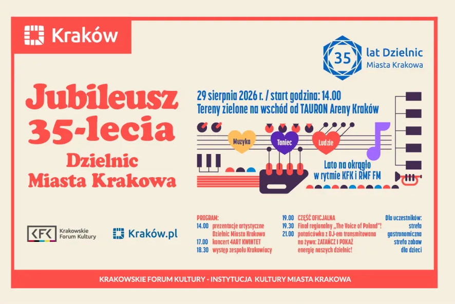„Lato na okrągło” w Krakowie. Wielkie święto 18 dzielnic już 29 sierpnia!