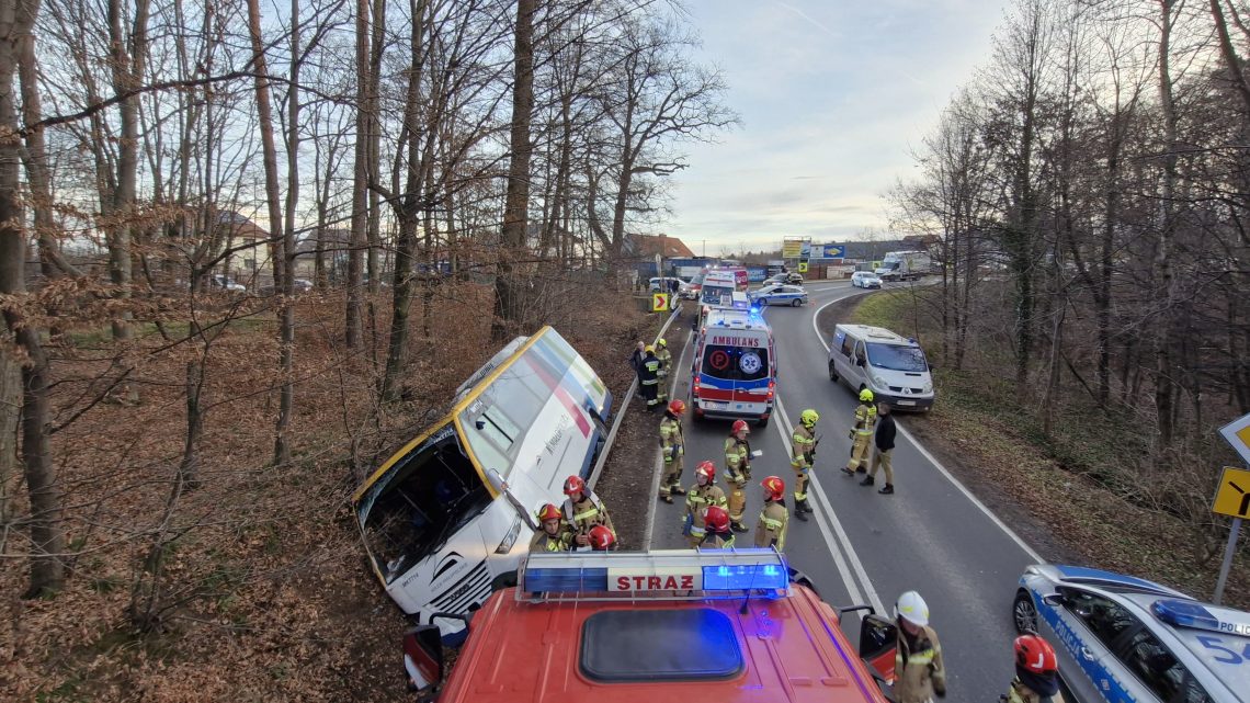 Wypadek w miejscowości Kopaliny (powiat bocheński).