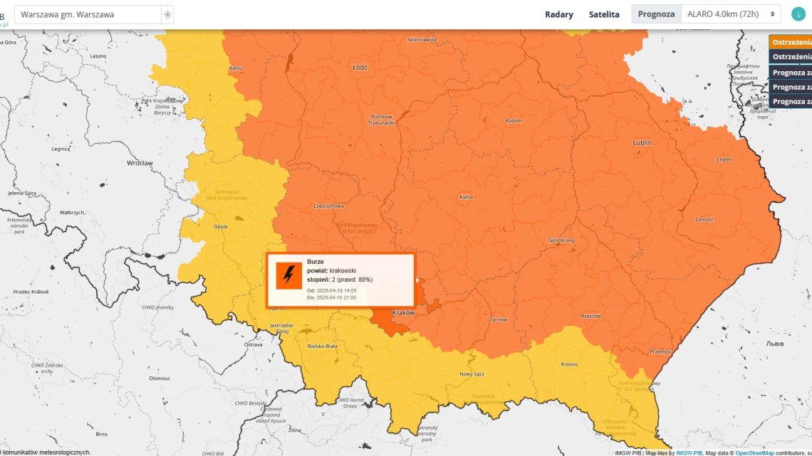 Pożar lasu w Lipnicy Górnej, ostrzeżenia IMiGW. Pożar lasu w Lipnicy Górnej, ostrzeżenia IMiGW.