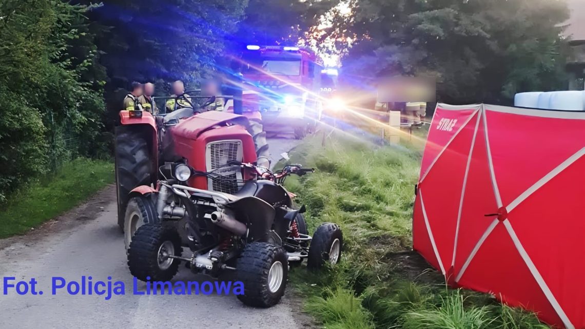 Tragiczny wypadek w Lubomierzu – nie żyje 31-letni kierowca quada.