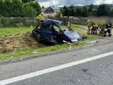 Poważny wypadek w Spytkowicach – dwie osoby ranne, w tym dziecko.