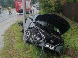 Wypadek w Mogilanach. Dwie osoby trafiły do szpitala.