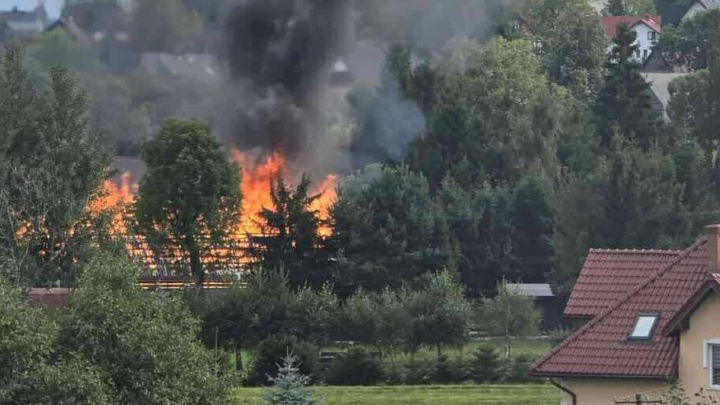 Pożar budynku gospodarczego w Kiczorach!