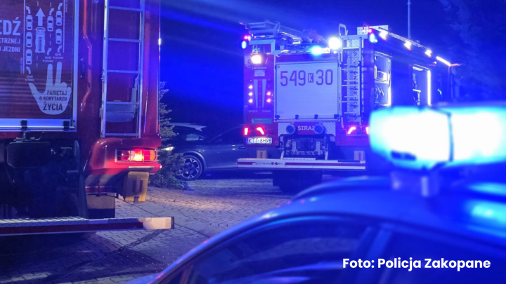 O krok od tragedii w Kościelisku – pożar w pensjonacie opanowany dzięki szybkiej akcji służb.