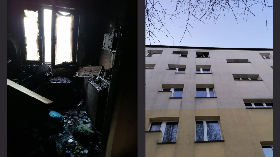 Policjanci ratowali życie ludzkie podczas pożaru mieszkania w Rabce-Zdroju!