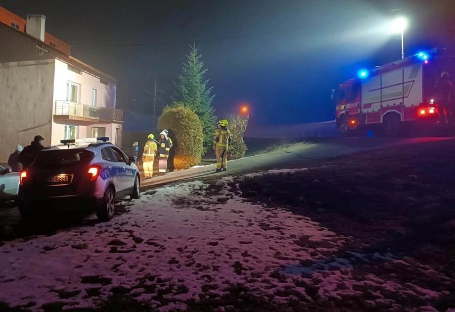 Szybka reakcja policjantów zapobiegła pożarowi w gminie Słomniki!