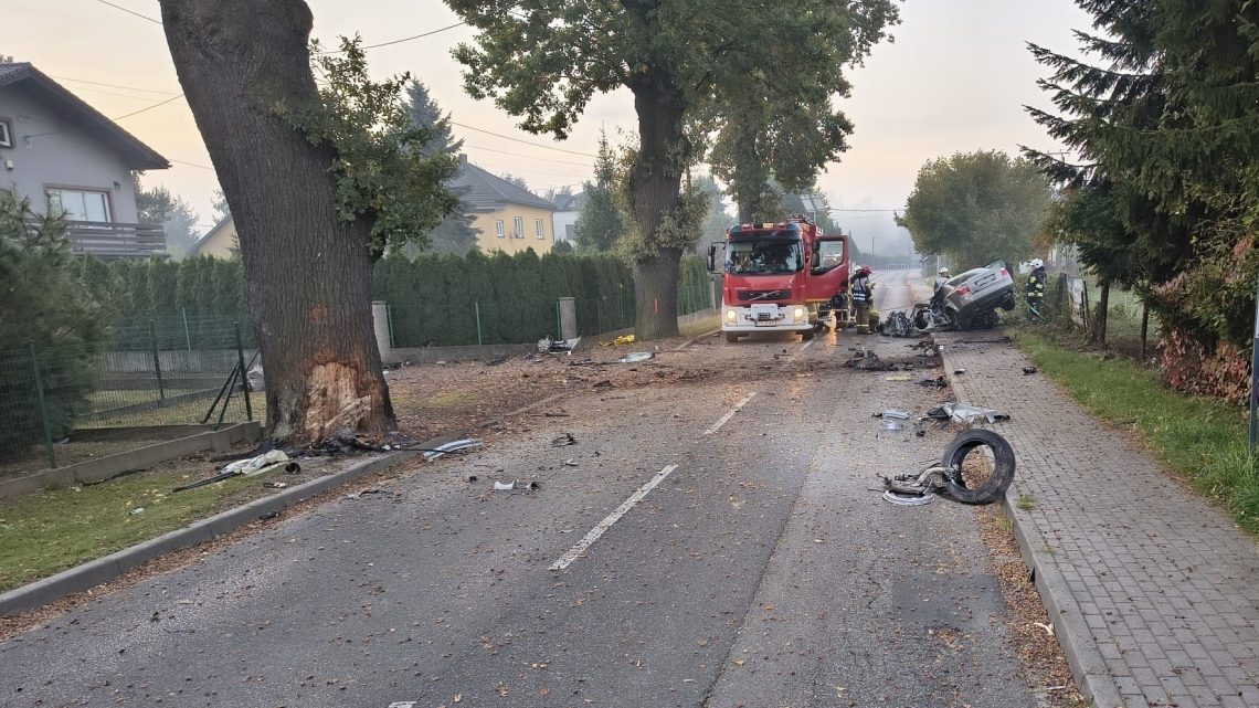 Tragiczny wypadek w Skidziniu. Nie żyje 20-letni kierowca!